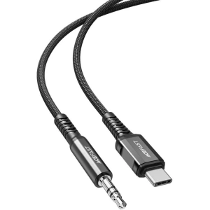 Kup 1.2m Acefast C1-08 USB-C / cablu mini jack 3,5 mm (negru) - ACE75 - {ean13} - Sklep Home Screen
