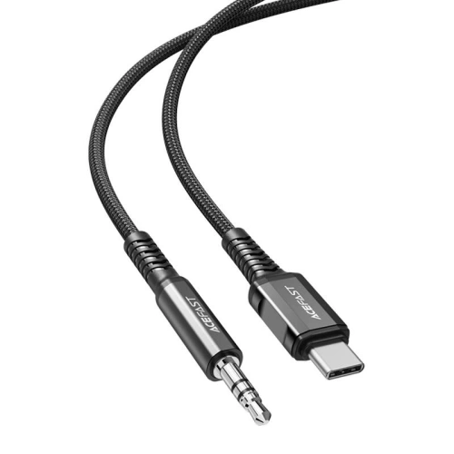 Kup 1.2m Acefast C1-08 USB-C / cablu mini jack 3,5 mm (negru) - ACE75 - {ean13} - Sklep Home Screen