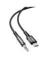 Kabel Acefast C1-08 USB-C / mini jack 3,5mm 1.2m (schwarz)