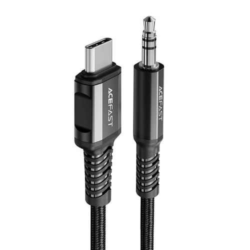 Buy Acefast C1-08 cable USB-C / mini jack 3,5mm 1.2m (black) - ACE75 - {ean13} - Home Screen Store Europe