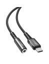 Acefast C1-07 USB-C / mini jack 3,5mm 18cm adapter (fekete)