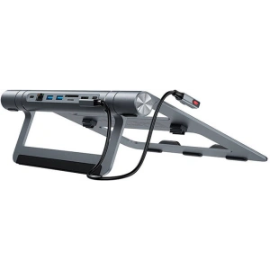 Kup Multifunkční stojan pod laptop Acefast E5 Plus USB-C / 2xUSB-A, USB-C PD 100W, SD/TF, HDMI, RJ45 (černý) - ACE84 - {ean13} - Sklep Home Screen