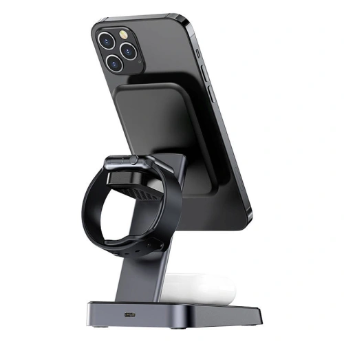 Buy Acefast E3 wireless charger 3-in-1, MagSafe, 7,5W (black) - ACE81 - {ean13} - Home Screen Store Europe