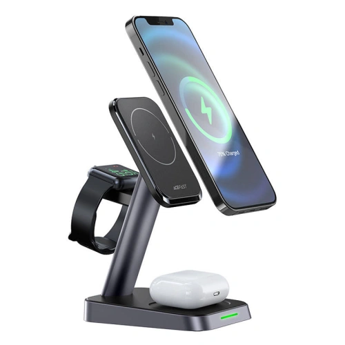 Buy Acefast E3 wireless charger 3-in-1, MagSafe, 7,5W (black) - ACE81 - {ean13} - Home Screen Store Europe