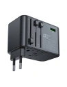 Reise-Netzteil Acefast Z1 US/EU/UK/AU, 2xUSB-A, 3xUSB-C, GaN, 67W, (schwarz)