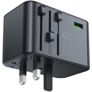 Kup Ładowarka sieciowa podróżna Acefast Z1 US/EU/UK/AU, 2xUSB-A, 3xUSB-C, GaN, 67W, (czarna) - ACE82 - {ean13} - Sklep Home Screen