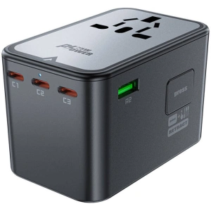 Kup Ładowarka sieciowa podróżna Acefast Z1 US/EU/UK/AU, 2xUSB-A, 3xUSB-C, GaN, 67W, (czarna) - ACE82 - {ean13} - Sklep Home Screen
