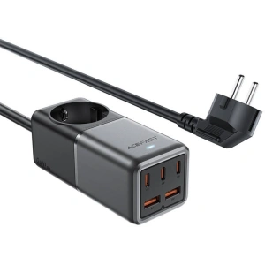 Kup Acefast Z2 încărcător de rețea/bandă de alimentare 2xUSB-A, 3xUSB-C, GaN, 75W (negru) - ACE83 - {ean13} - Sklep Home Screen