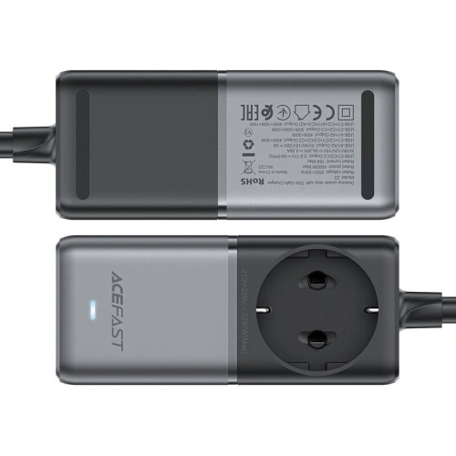 Kup Acefast Z2 încărcător de rețea/bandă de alimentare 2xUSB-A, 3xUSB-C, GaN, 75W (negru) - ACE83 - {ean13} - Sklep Home Screen