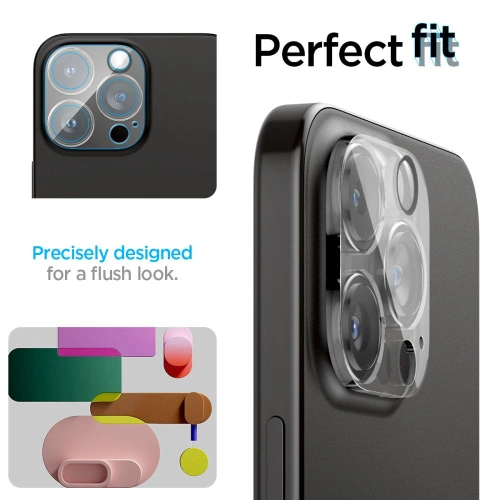Kup Szkło hartowane na aparat Spigen Optik.tr ez Fit Camera Protector Apple iPhone 14 Pro / 14 Pro Max / 15 Pro / 15 Pro Max Crystal Clear [2 PACK] - SPN3202 - {ean13} - Sklep Home Screen