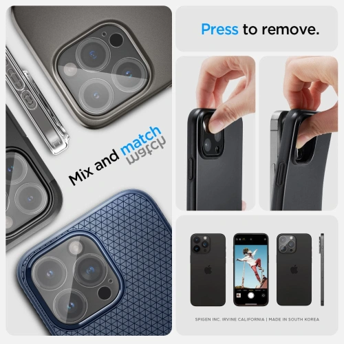 Kup Szkło hartowane na aparat Spigen Optik.tr ez Fit Camera Protector Apple iPhone 14 Pro / 14 Pro Max / 15 Pro / 15 Pro Max Crystal Clear [2 PACK] - SPN3202 - {ean13} - Sklep Home Screen