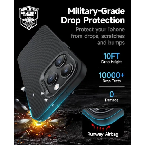 Kup Benks Apple Carcasă MagClap ArmorPro Kevlar 600D iPhone 15 Pro - BKS232 - {ean13} - Sklep Home Screen