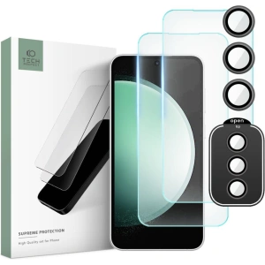 Kup Gehärtetes Glas + für Kameraobjektive Tech-Protect Supreme Set Samsung Galaxy S23 FE Clear [2+1 PACK] - THP2446 - {ean13} - Sklep Home Screen