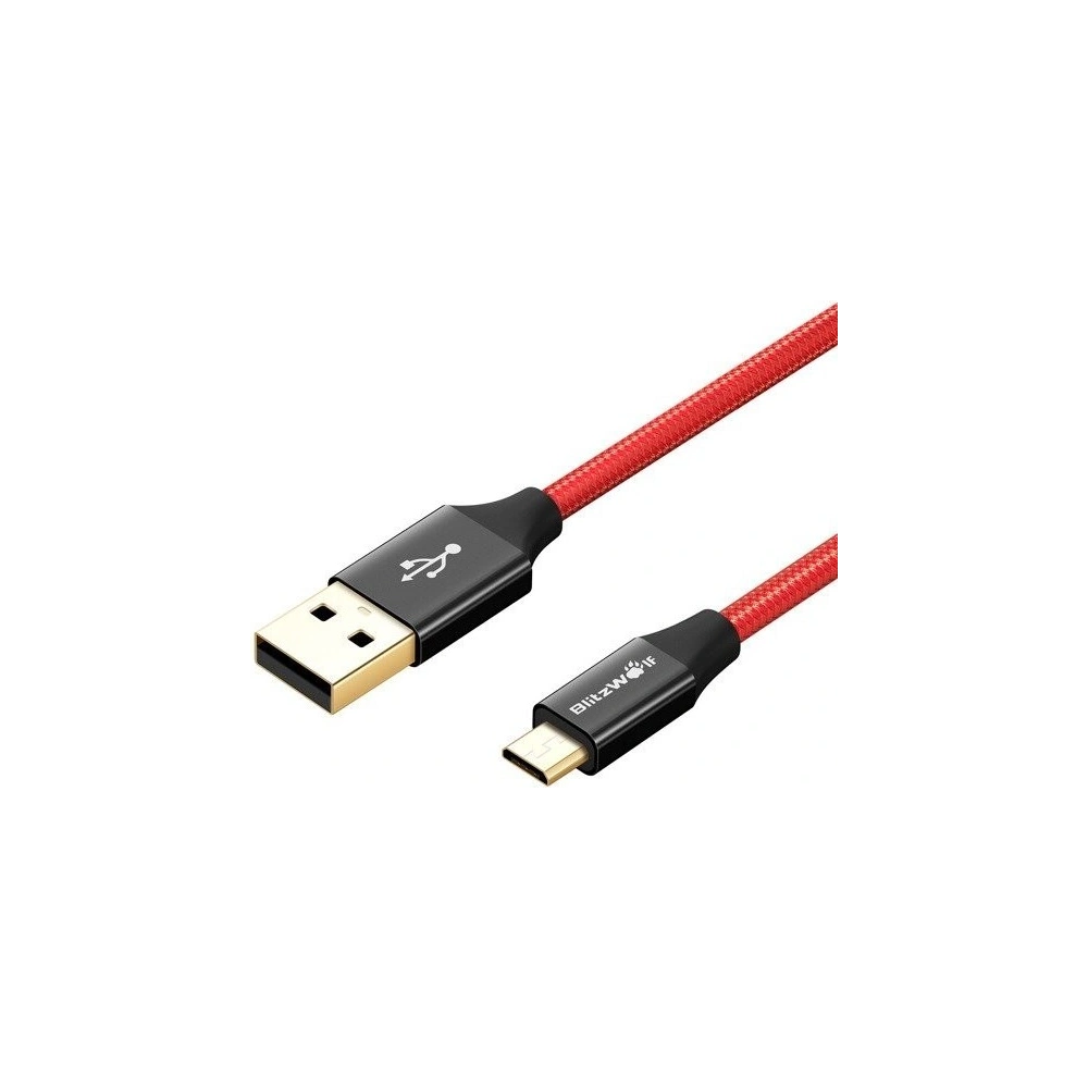Kabel Micro USB AmpCore Turbo BlitzWolf BW-MC9 2,5m czerwony