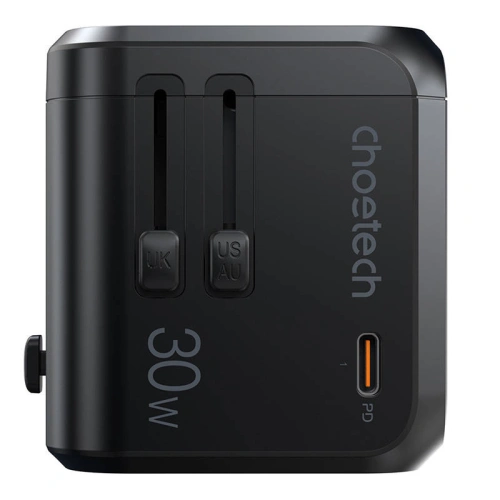 Kup Choetech Încărcător de călătorie PD5008 3xUSB-A, 1xUSB-C, GaN, 30W, US/EU/UK/AU (negru) - CHT192 - {ean13} - Sklep Home Screen