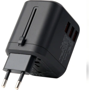 Buy Choetech PD5008 travel charger 3xUSB-A, 1xUSB-C, GaN, 30W, US/EU/UK/AU (black) - CHT192 - {ean13} - Home Screen Store Europe