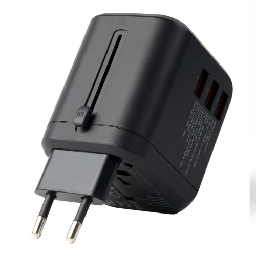 Kup Choetech Încărcător de călătorie PD5008 3xUSB-A, 1xUSB-C, GaN, 30W, US/EU/UK/AU (negru) - CHT192 - {ean13} - Sklep Home Screen