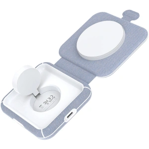 Buy Choetech T323 2-in-1 wireless inductive charger, MagSafe, MFI (gray) - CHT193 - {ean13} - Home Screen Store Europe