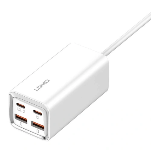 Kup Netzteil LDNIO A4610C 2xUSB-A, 2xUSB-C, PD, QC4, PPS, AF, 65W (weiß) - LDN473 - {ean13} - Sklep Home Screen