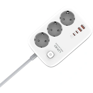 Kup Listwa zasilająca LDNIO SE3436 3x wtyczki EU, 2xUSB-A, 2xUSB-C, GaN, 65W biała - LDN475 - {ean13} - Sklep Home Screen