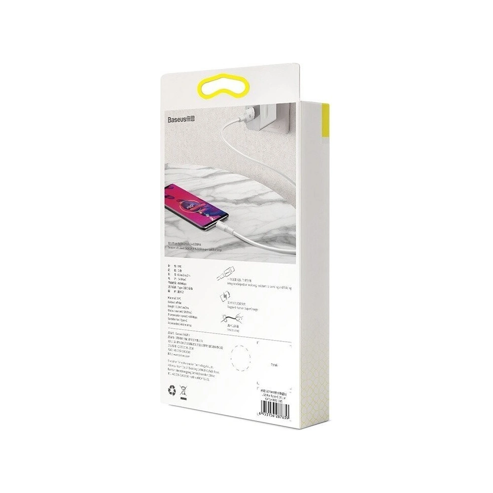 Kabel USB-C Baseus Double Ring do Huawei SuperCharge 5A 1m