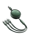 Kabel zwijbar USB Mcdodo CA-7251 3in1 USB-A / Lightning, USB-C, microUSB 1,2m grün
