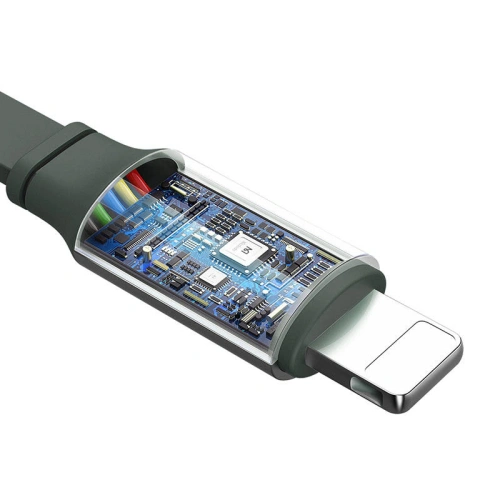 Kup USB tekercs Mcdodo CA-7251 3w1 USB-A / Lightning, USB-C, microUSB 1,2m zöld - MDD149 - {ean13} - Sklep Home Screen