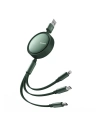 Kup USB tekercs Mcdodo CA-7251 3w1 USB-A / Lightning, USB-C, microUSB 1,2m zöld - MDD149 - {ean13} - Sklep Home Screen