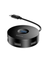 Kup Hub 4w1 USB-C to USB 3.0 + 3x USB 2.0 Baseus 15cm (fekete) - BSU483BLK - {ean13} - Sklep Home Screen