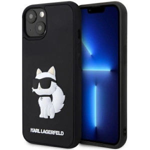 Kup Etui Karl Lagerfeld KLHCP14M3DRKHNK Apple iPhone 14 Plus / 15 Plus hardcase Rubber Choupette 3D czarny/black - KLD1825 - {ean13} - Sklep Home Screen
