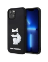 Case Karl Lagerfeld KLHCP14M3DRKHNK Apple iPhone 14 Plus / 15 Plus Hardcase Gummi Choupette 3D schwarz/black