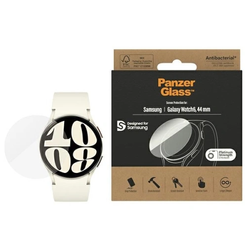 Kup PanzerGlass Sticlă temperată Galaxy Watch6 44mm Protecție ecran Antibacterian 3682 - PZG557 - {ean13} - Sklep Home Screen