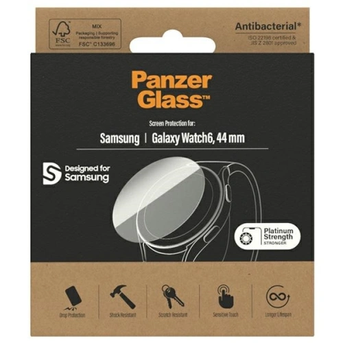 Kup PanzerGlass Sticlă temperată Galaxy Watch6 44mm Protecție ecran Antibacterian 3682 - PZG557 - {ean13} - Sklep Home Screen