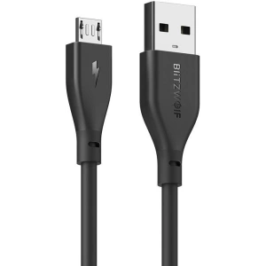 Micro USB AmpCore II Cable BlitzWolf BW-MC10 0,3m Black