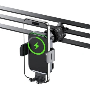 Buy Acefast D17 car holder with 15W inductive charger (black) - ACE87 - {ean13} - Home Screen Store Europe