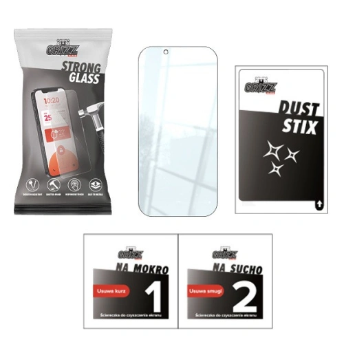 Kup Gehärtetes Glas GrizzGlass StrongGlass Apple iPhone 16e / 14 / 13 / 13 Pro - GRZ7319 - {ean13} - Sklep Home Screen