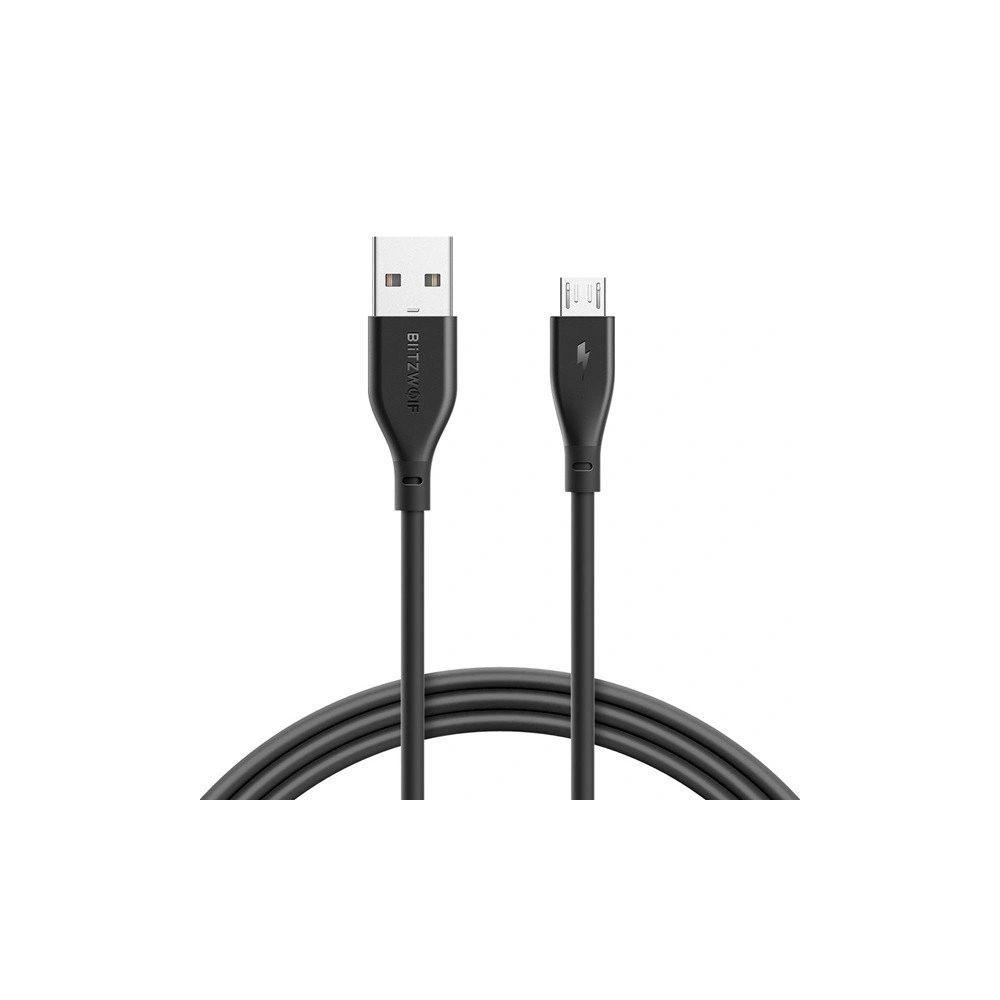 Kabel Micro USB AmpCore II BlitzWolf BW-MC11 1m czarny