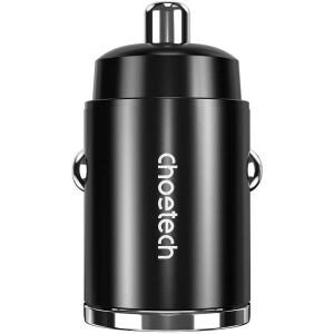 Buy Choetech TC0006 1xUSB-A, 1xUSB-C, PD 3.0, 30W car charger (black) - CHT201 - {ean13} - Home Screen Store Europe