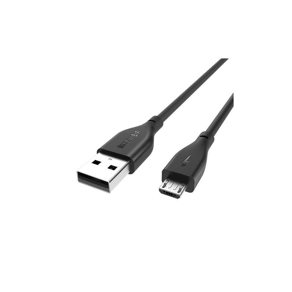 Kabel Micro USB AmpCore II BlitzWolf BW-MC11 1m czarny