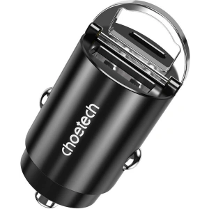 Buy Choetech TC0006 1xUSB-A, 1xUSB-C, PD 3.0, 30W car charger (black) - CHT201 - {ean13} - Home Screen Store Europe