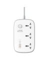 Netzsteckerleiste LDNIO SC3416 3x EU-Stecker, 2xUSB-A, 2xUSB-C, GaN, 65W weiß