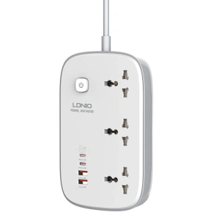 Kup Listwa zasilająca LDNIO SC3416 3x wtyczki EU, 2xUSB-A, 2xUSB-C, GaN, 65W biała - LDN476 - {ean13} - Sklep Home Screen