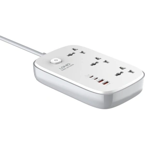 Kup Listwa zasilająca LDNIO SC3416 3x wtyczki EU, 2xUSB-A, 2xUSB-C, GaN, 65W biała - LDN476 - {ean13} - Sklep Home Screen