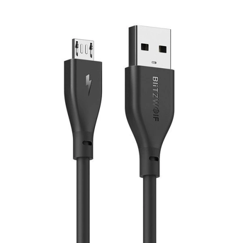 Buy Micro USB AmpCore II Cable BlitzWolf BW-MC11 1m Black - BLZ027BLK - {ean13} - Home Screen Store Europe