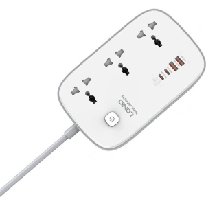 Kup Listwa zasilająca LDNIO SC3416 3x wtyczki EU, 2xUSB-A, 2xUSB-C, GaN, 65W biała - LDN476 - {ean13} - Sklep Home Screen