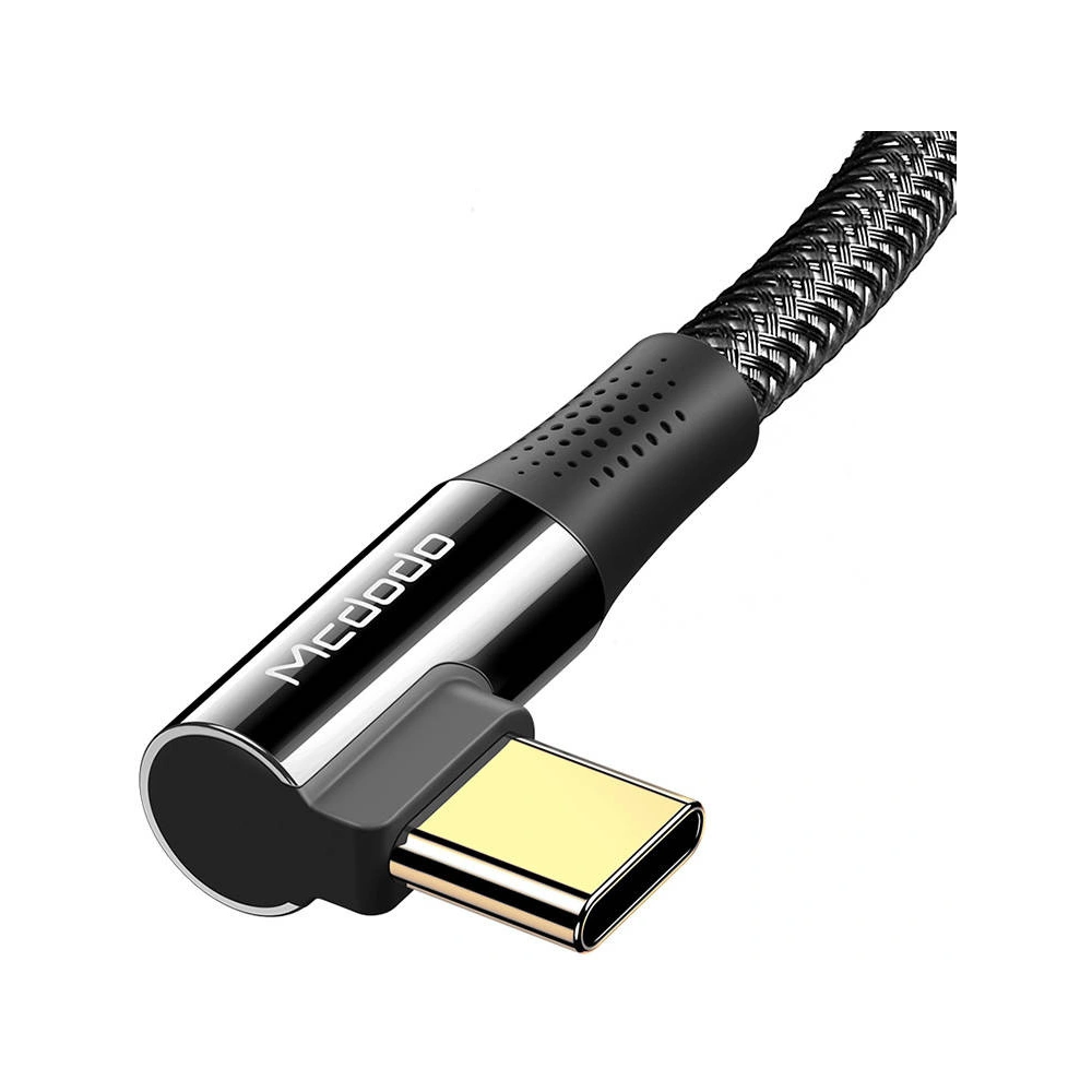 Kabel kątowy Mcdodo CA-8320 USB-C / USB-C, 100W, 1.2m (czarny)