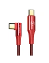 Sarokkábel Mcdodo CA-8321 USB-C / USB-C, 100W, 1.2m (piros)
