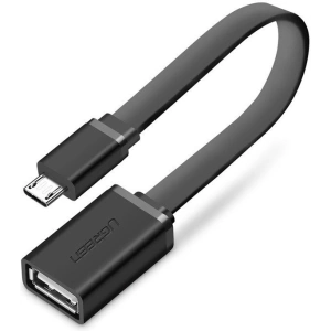 Adapter OTG Micro USB UGREEN (płaski) czarny