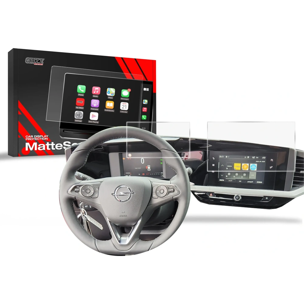 Folia matowa GrizzGlass CarDisplay Protection do Opel Mokka 2 7" 2021-2025 [2w1]