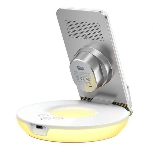 Buy Mcdodo CH-1610 wireless charger with night light / alarm clock function 15W, white - MDD165 - {ean13} - Home Screen Store Europe
